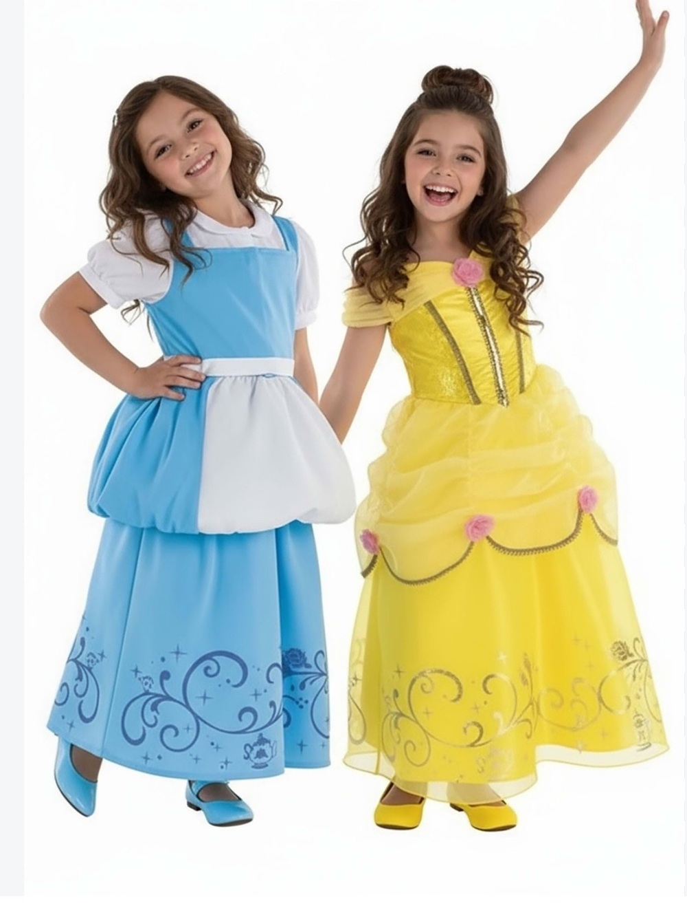 Belle Costume Reversible 2 in 1 Girls Size 4-6 Dress Up Halloween